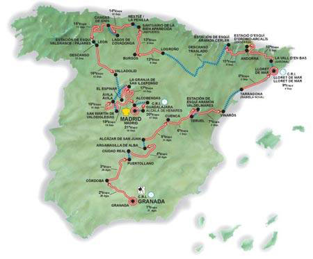 环西班牙赛线路图